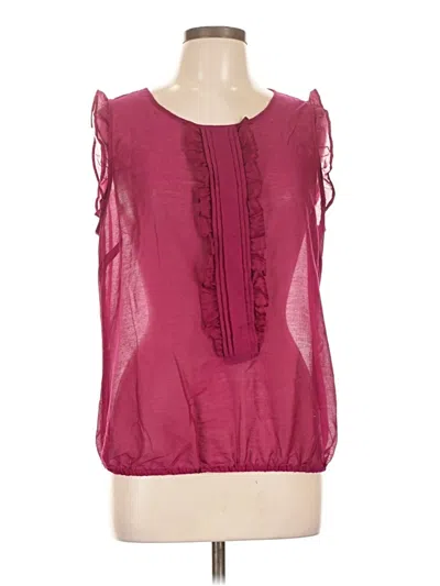 Pre-owned Gap Outlet Sleeveless Blouse In Burgundy
