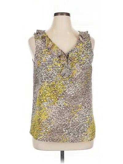 Pre-owned Gap Outlet Sleeveless Blouse In Gold