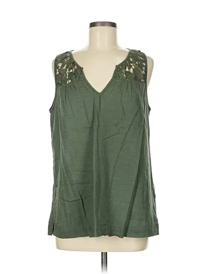 Pre-owned Gap Outlet Sleeveless Blouse In Green