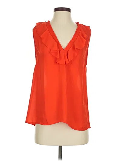 Pre-owned Gap Outlet Sleeveless Blouse In Orange