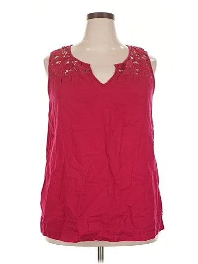 Pre-owned Gap Outlet Sleeveless Blouse In Red