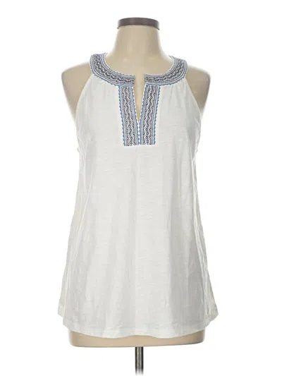 Pre-owned Gap Outlet Sleeveless Blouse In White