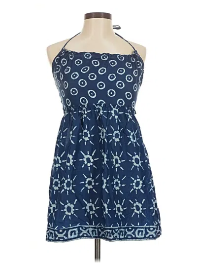 Pre-owned Gap Outlet Sleeveless Top Blue Halter Neckline Tops