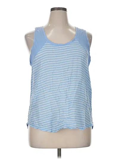 Pre-owned Gap Outlet Sleeveless Top Blue Scoop Neck Tops