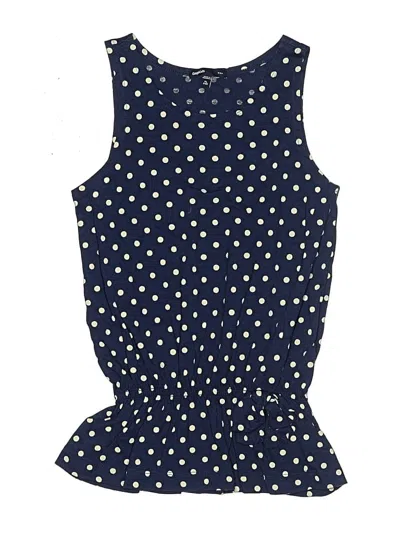 Pre-owned Gap Outlet Kids' Sleeveless Top Blue Sweetheart Neckline Tops