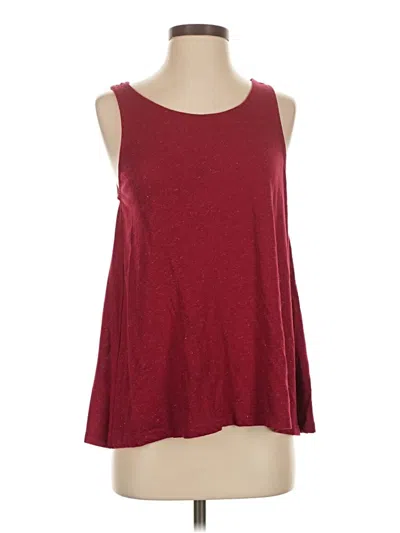 Pre-owned Gap Outlet Sleeveless T-shirt In Burgundy