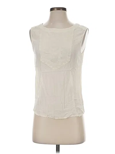 Pre-owned Gap Outlet Sleeveless T-shirt In Ivory