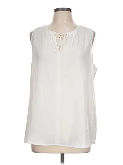 Pre-owned Gap Outlet Sleeveless T-shirt In Ivory