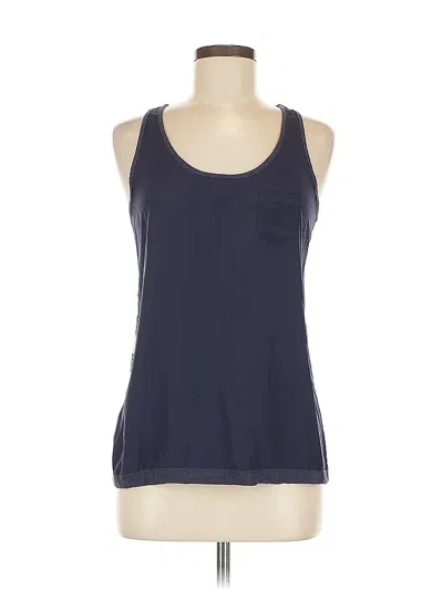Pre-owned Gap Outlet Tank Top Blue Halter Neckline Tops