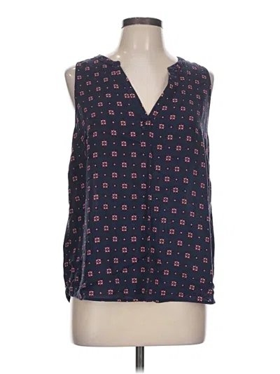 Pre-owned Gap Outlet Tank Top Blue Plunge Neckline Tops