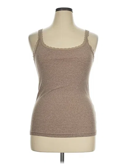 Pre-owned Gap Outlet Tank Top Brown Strapless Neckline Tops