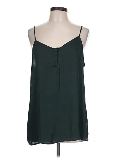 Pre-owned Gap Outlet Tank Top Green Strapless Neckline Tops