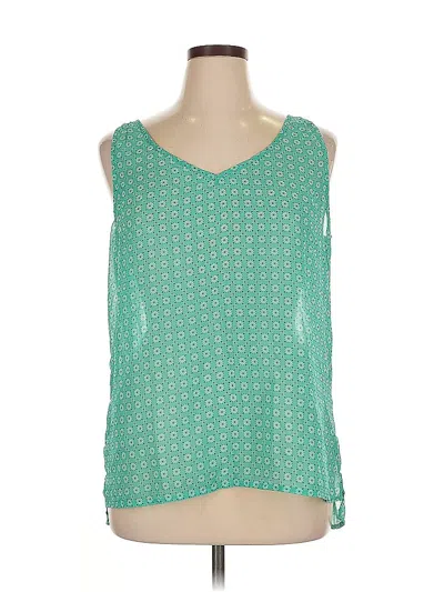 Pre-owned Gap Outlet Tank Top Green V-neck Tops