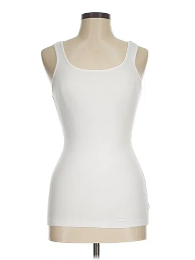 Pre-owned Gap Outlet Tank Top Ivory Strapless Neckline Tops In White