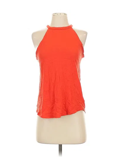 Pre-owned Gap Outlet Tank Top Orange Halter Neckline Tops