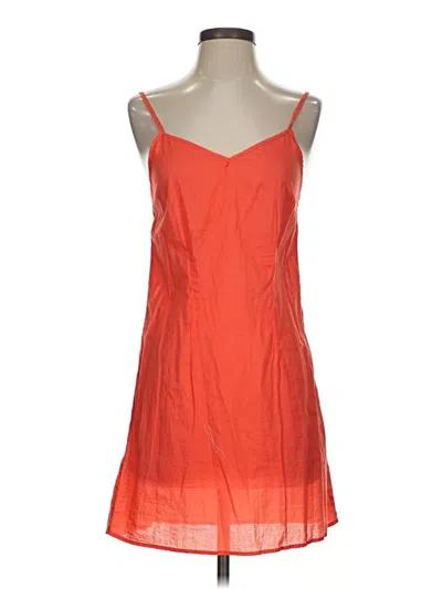 Pre-owned Gap Outlet Tank Top Orange Strapless Neckline Tops