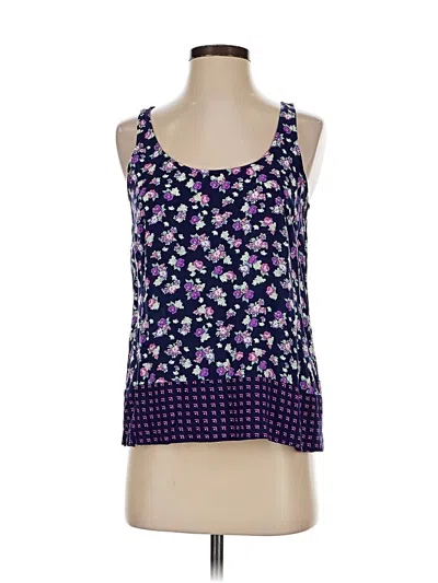 Pre-owned Gap Outlet Tank Top Purple Halter Neckline Tops