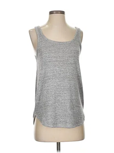 Pre-owned Gap Outlet Tank Top Silver Strapless Neckline Tops