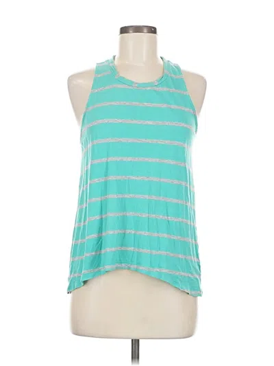 Pre-owned Gap Outlet Tank Top Teal Halter Neckline Tops In Blue