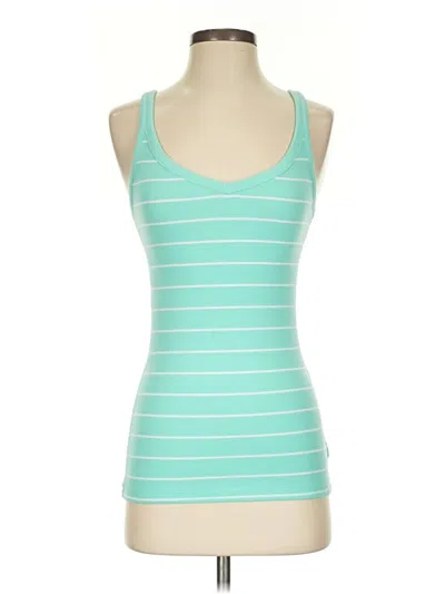Pre-owned Gap Outlet Tank Top Teal Strapless Neckline Tops In Blue
