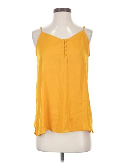 Pre-owned Gap Outlet Tank Top Yellow Halter Neckline Tops