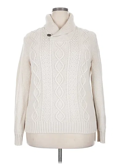 Pre-owned Gap Outlet Turtleneck Sweater In White