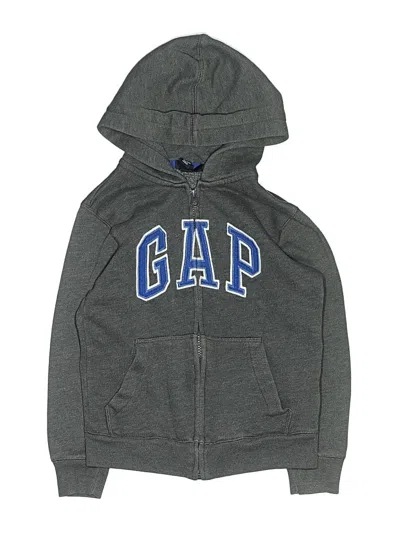 Pre-owned Gap Outlet Kids' Zip Up Hoodie In Gray