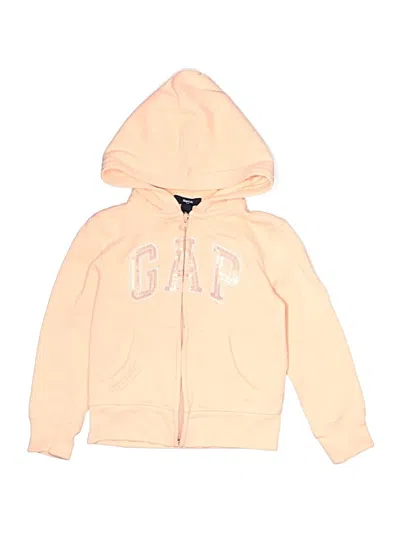 Pre-owned Gap Outlet Kids' Zip Up Hoodie In Pink