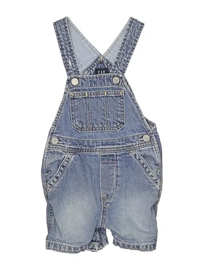 Pre-owned Gap Babies' Overall Shorts In Blue