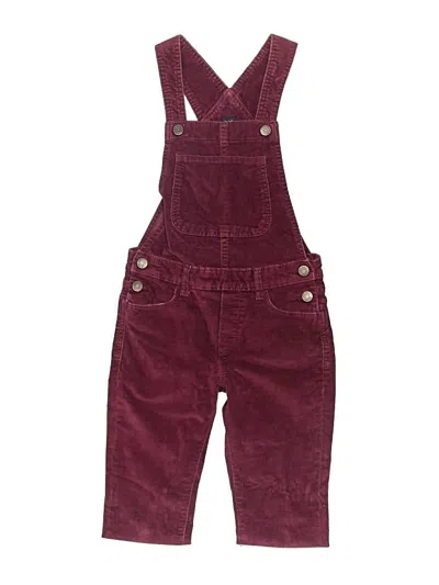 Pre-owned Gap Kids' Overalls In Burgundy