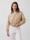 Gap Oversized Bomber Jacket In Brown