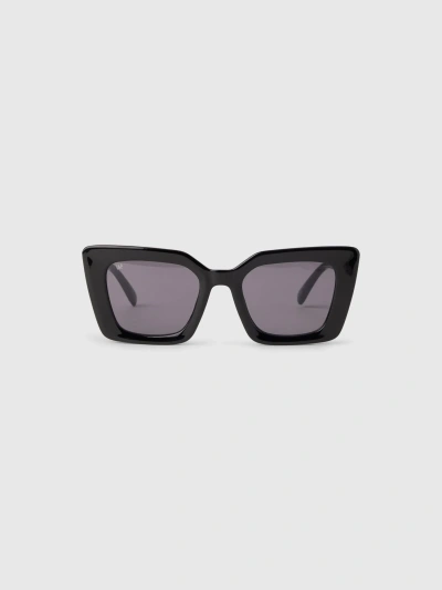 Gap Oversized Cat Eye Sunglasses In Black