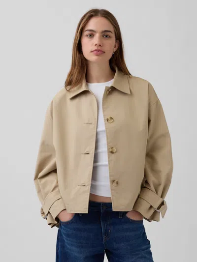 Gap Oversized Crop Trench Jacket