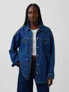 Gap Oversized Denim Shirt Jacket In Blue