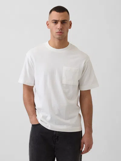 Gap Oversized Pocket T-shirt In White