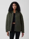 Gap Oversized Quilted Field Jacket In Green