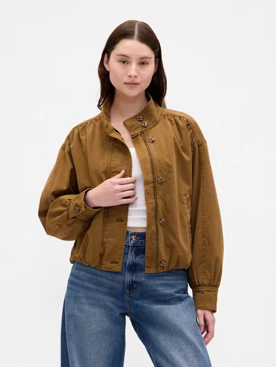 Gap Oversized Twill Bubble Jacket