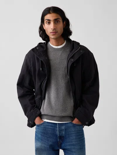 Gap Oversized Utility Jacket In Black