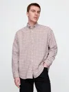Gap All-day Poplin Shirt In Standard Fit In Misty Rose