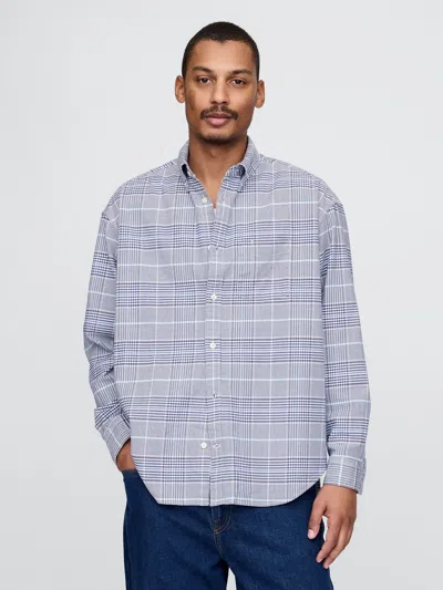 Gap Oxford Big Shirt In Sargassus Blue