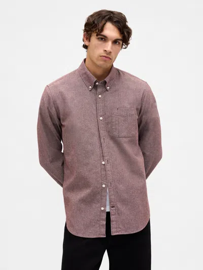 Gap Oxford Button-down Shirt In Pink