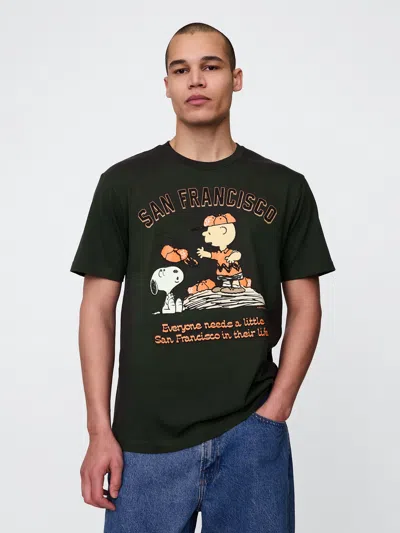 Gap Peanuts Graphic T-shirt In Panthers