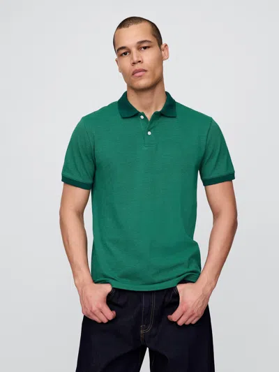 Gap Pique Polo Shirt Shirt In Green