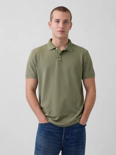 Gap Pique Polo Shirt Shirt In Green