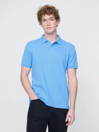 Gap Pique Polo Shirt Shirt In Union Blue
