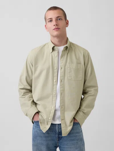 Gap Plaid Oxford Button-down Shirt In Green