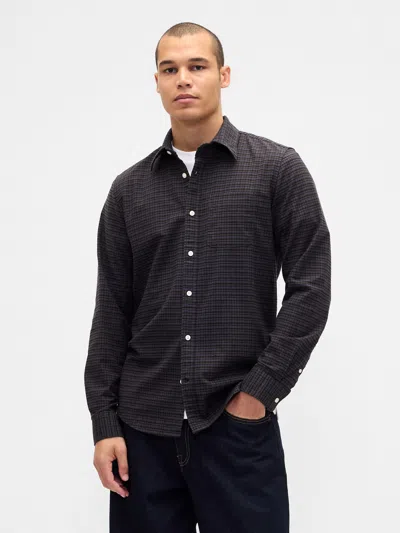 Gap Plaid Oxford Shirt In Blue
