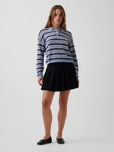 Gap Pleated Mini Skort In Black