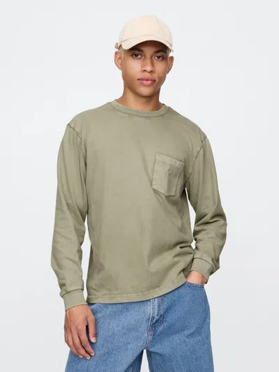 Gap Pocket T-shirt In Gale Green