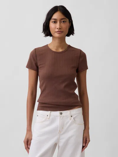 Gap Pointelle Crewneck T-shirt